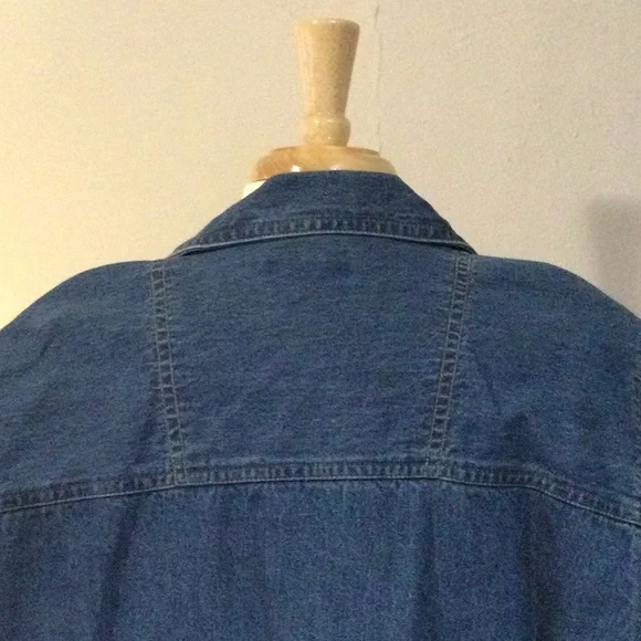 Cabin Creek Large Blue Denim Jacket - Picture 8 of 13